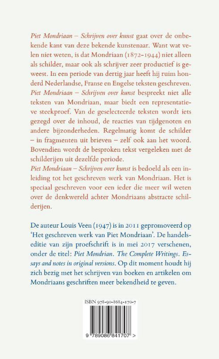Ijzer Piet Mondriaan - Schrijven over kunst