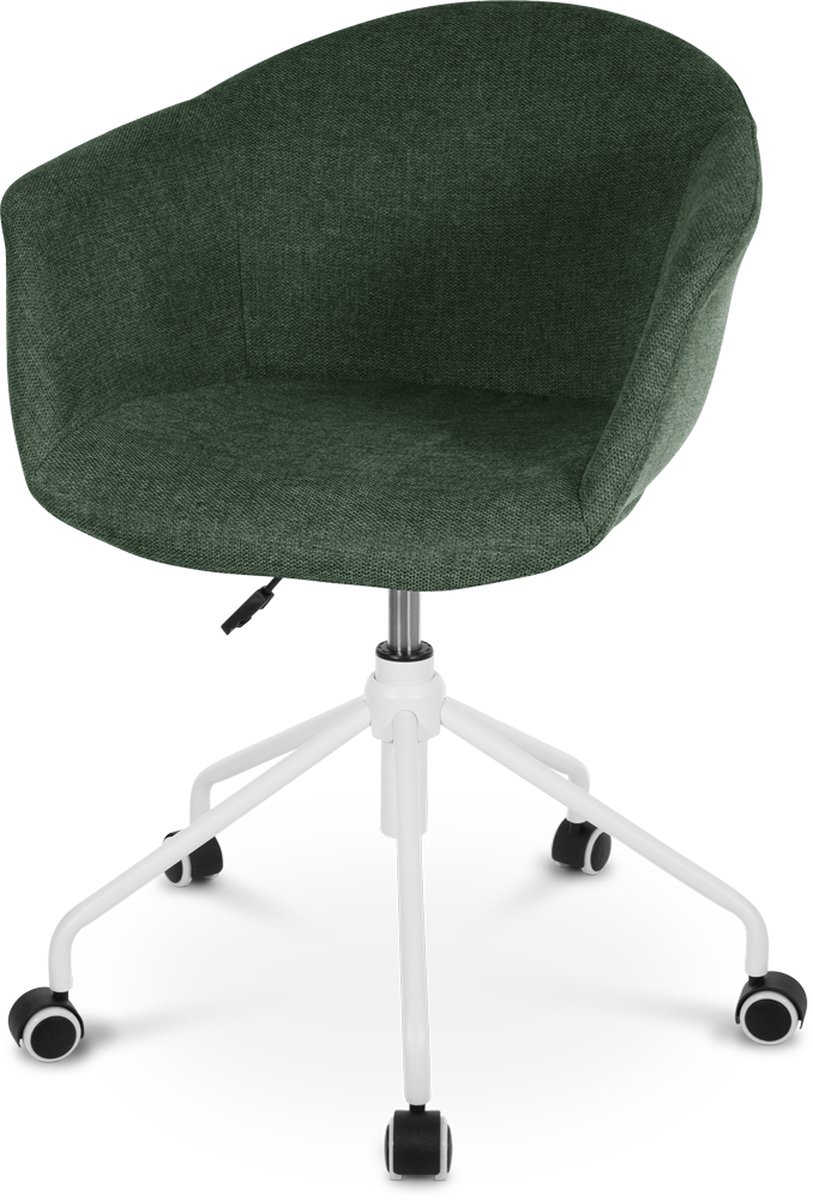 Nolon Nout-Otis bureaustoel donker - wit onderstel - Groen