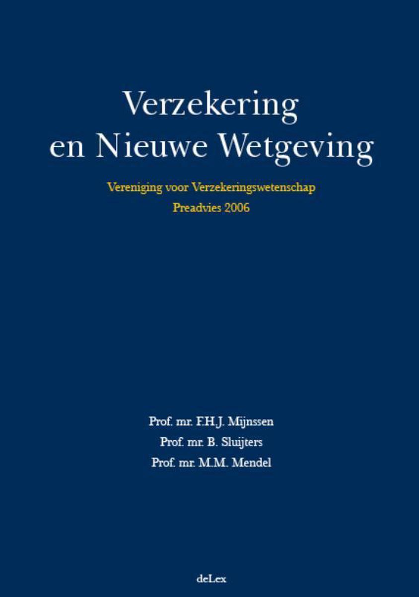 deLex B.V. vereniging voor Verzekeringswetenschap