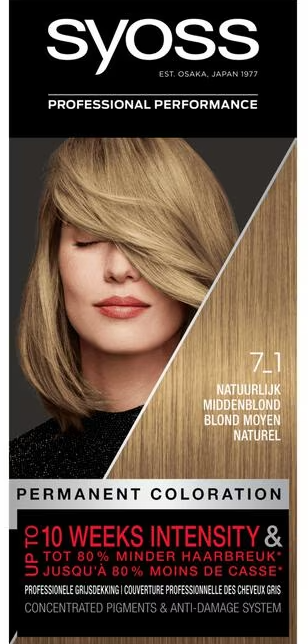 Syoss Color 7-1 Natuurlijk Middenblond