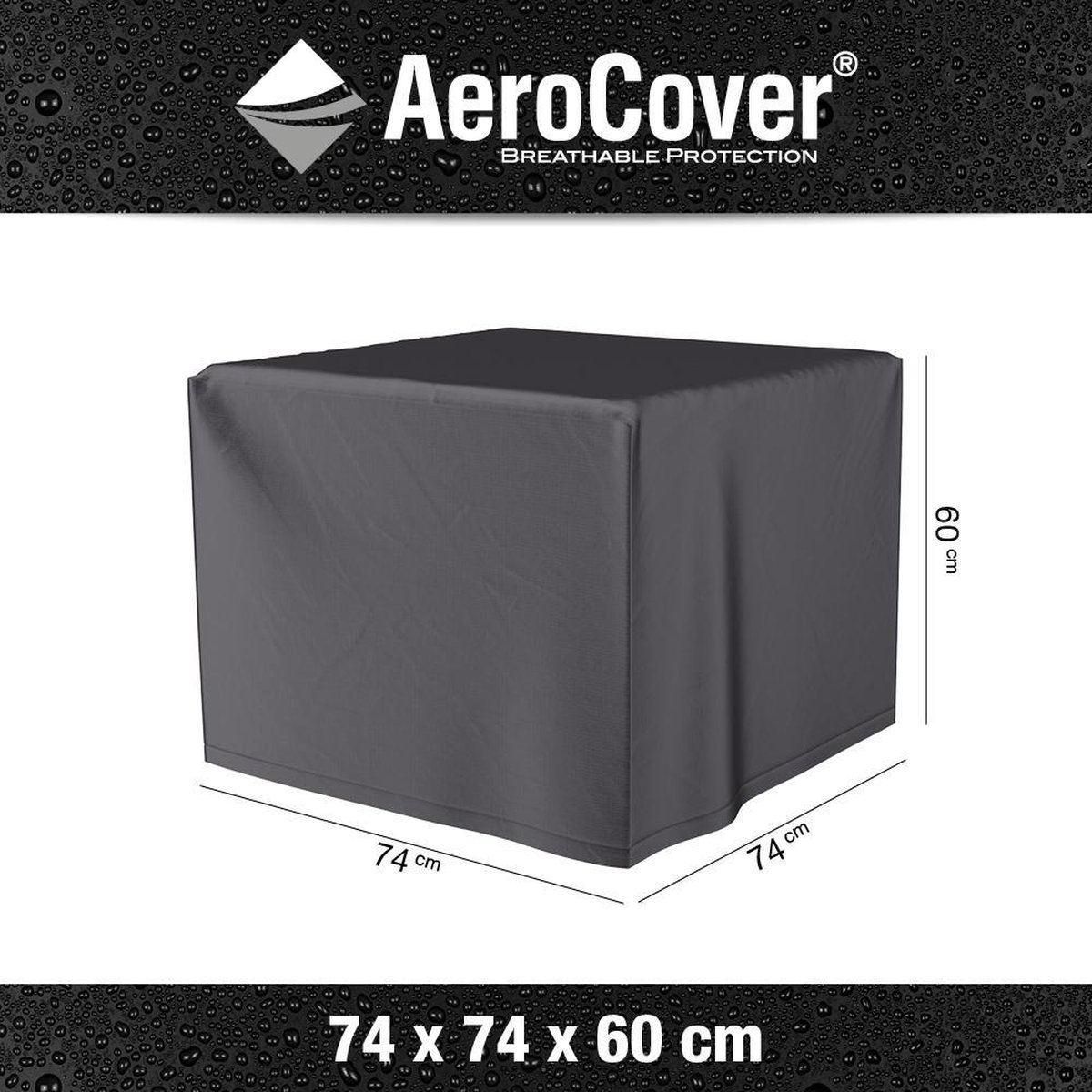 AeroCover vuurtafelhoes - 74x74xH60 cm.