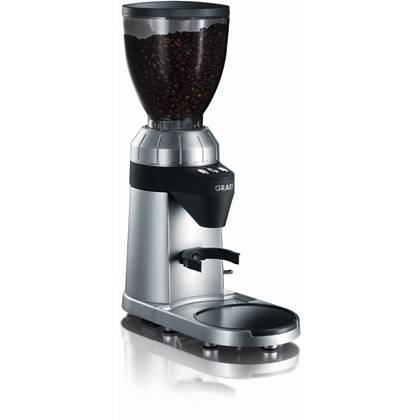 Graef koffiemolen 'Exclusief' met 40 maalstanden - elektrisch - Silver
