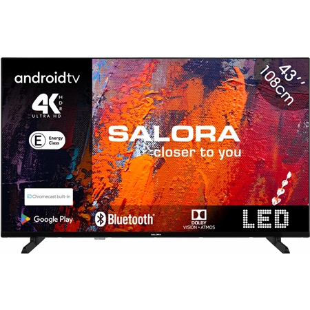 Salora 43UA550 4K TV - Zwart