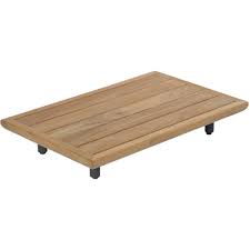 Max&Luuk Luke lage eind tafel aluminium teak -