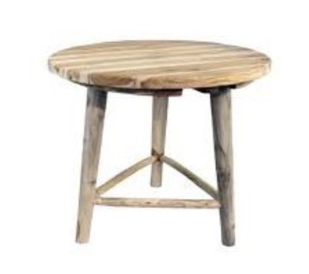 Van der Leeden Teak Tuintafel dia 90x78 cm Natural -