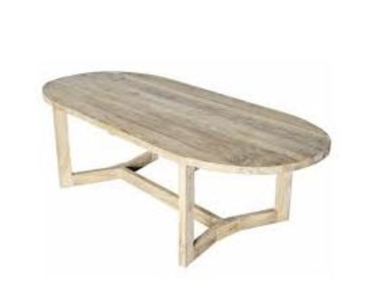 Van der Leeden Teak Tuintafel Ovaal 260x110 cm Natural -