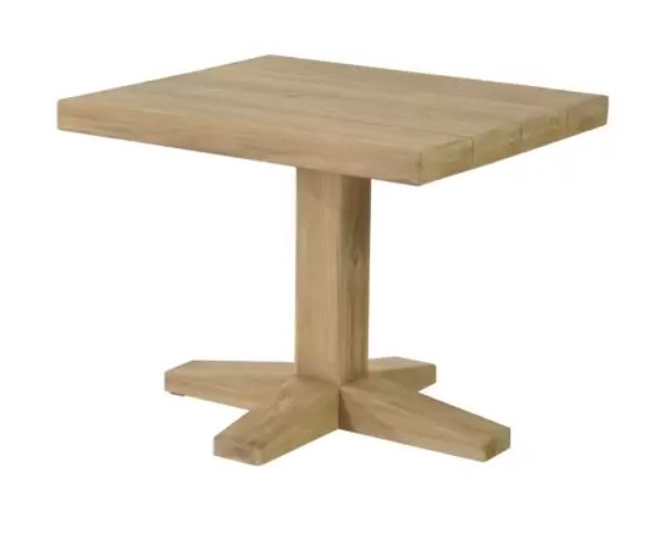 Max&Luuk Bruce low dining tafel 70x80x65 cm teak -