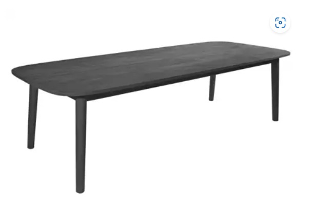 Max&Luuk Lennon tafel 280x110x76 cm teak charcoal finish -