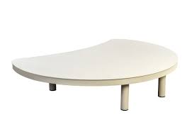 Hoshi kidney coffee table aluminium salix - Yoi