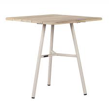 Max&Luuk Arda tafel 70x70x76 cm aluminium moss/teak aged finish -