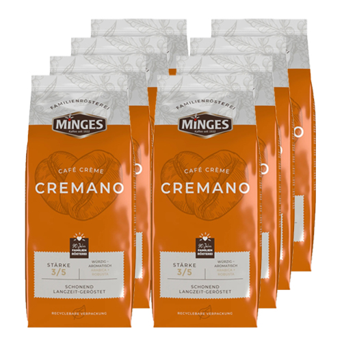 Minges - Café Cremano Bonen - 8x 1kg