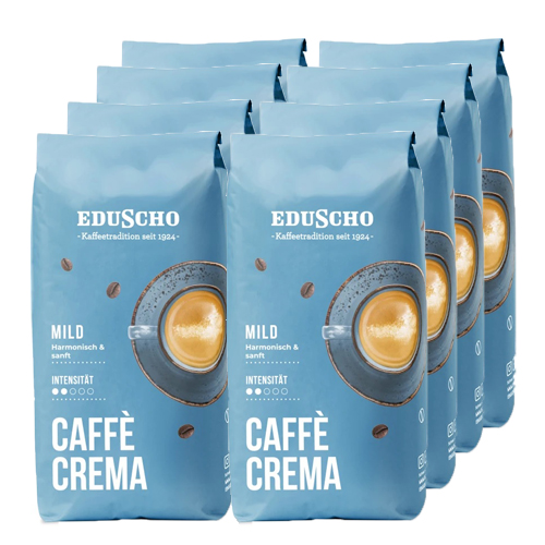 Eduscho - Caffè Crema Mild Bonen - 8x 1kg