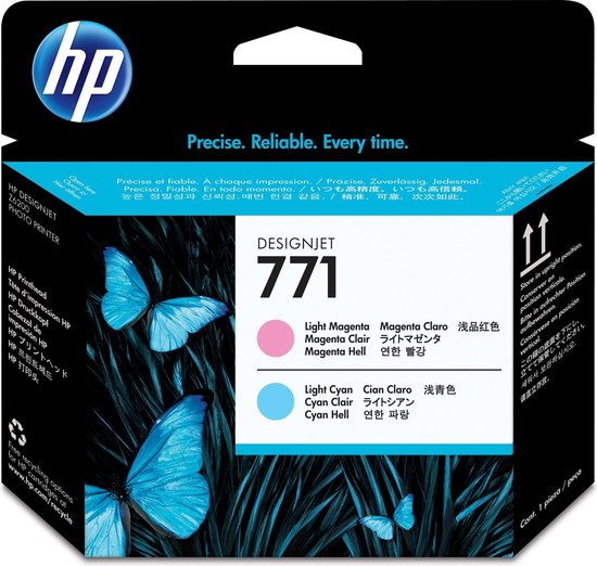 HP 771 - Inktcartridge / Licht / Licht Cyaan (CE019A) - Magenta