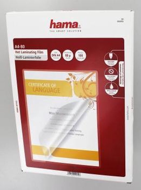 Hama 100 lamineerhoezen A4 80µ