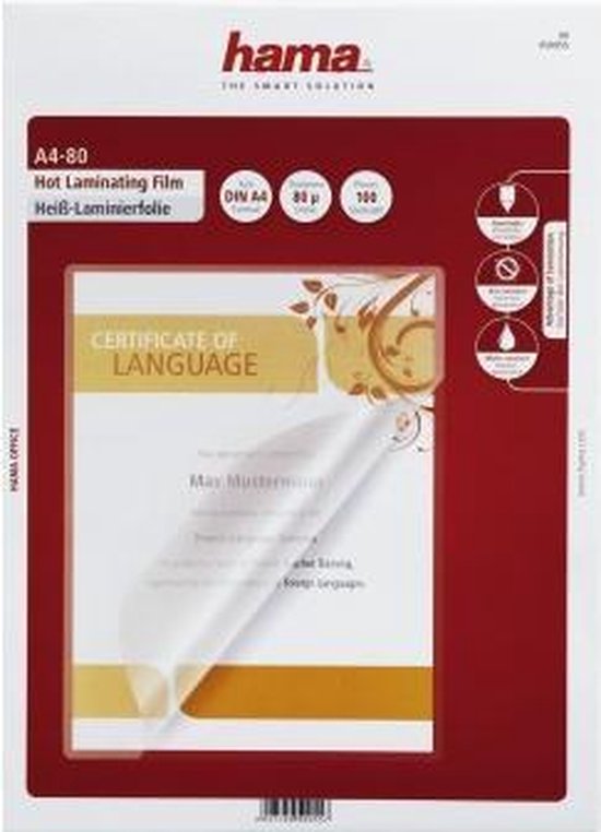 Hama 100 lamineerhoezen A4 80µ
