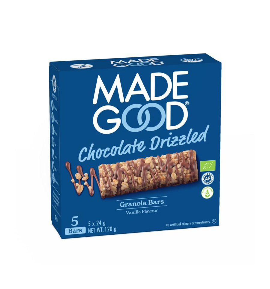 Made Good Granola bar chocolate vanilla bio