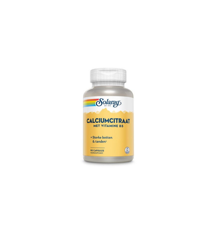 Solaray Calcium citraat vitamine D3