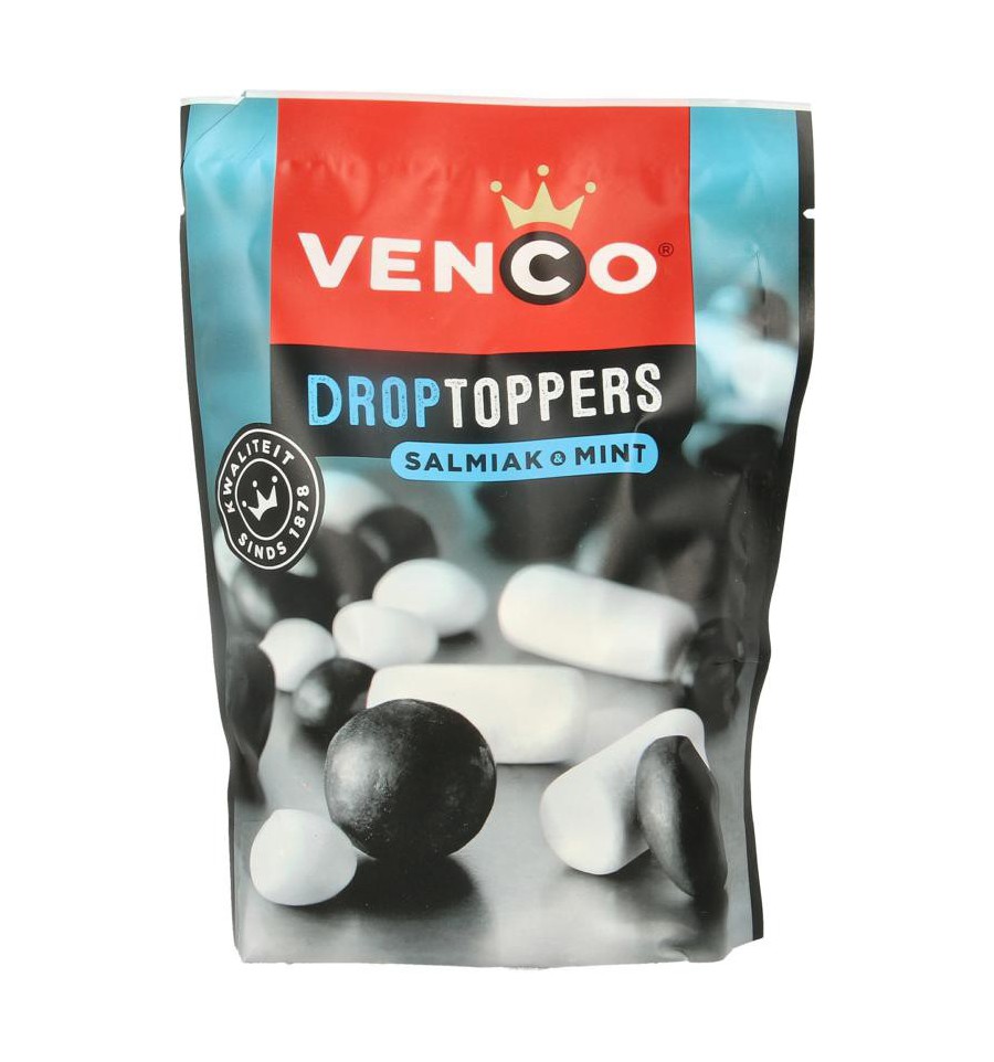 Venco Droptoppers salmiak mint