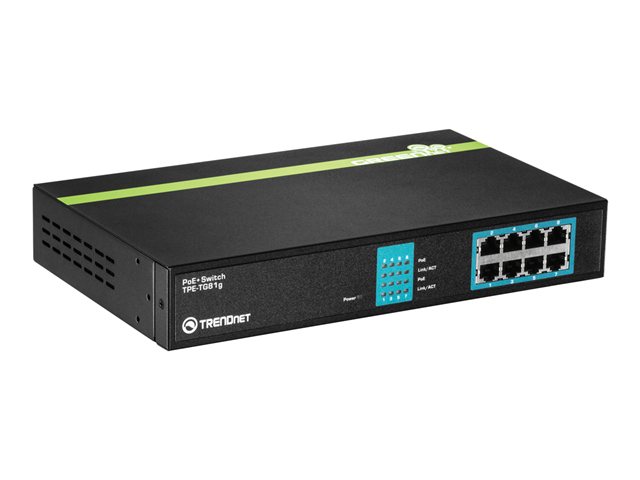 TrendNet TPE TG81g GREENnet PoE+ Switch - Switch