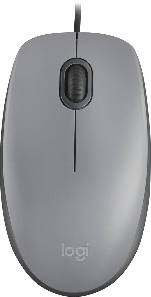 Logitech M110 stille muis mid gray