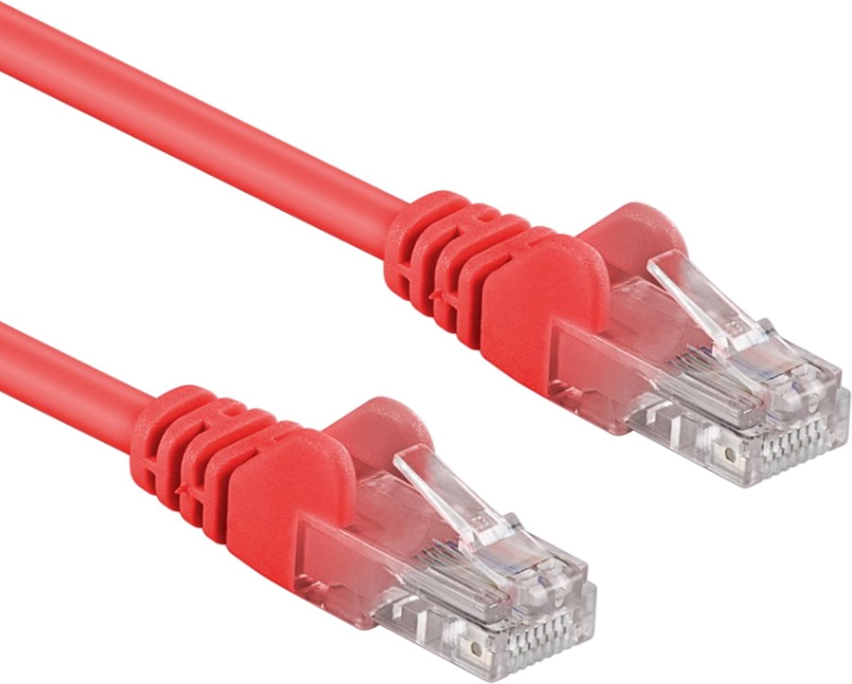 ACT CAT6 U/UTP kabel 0,5m rood