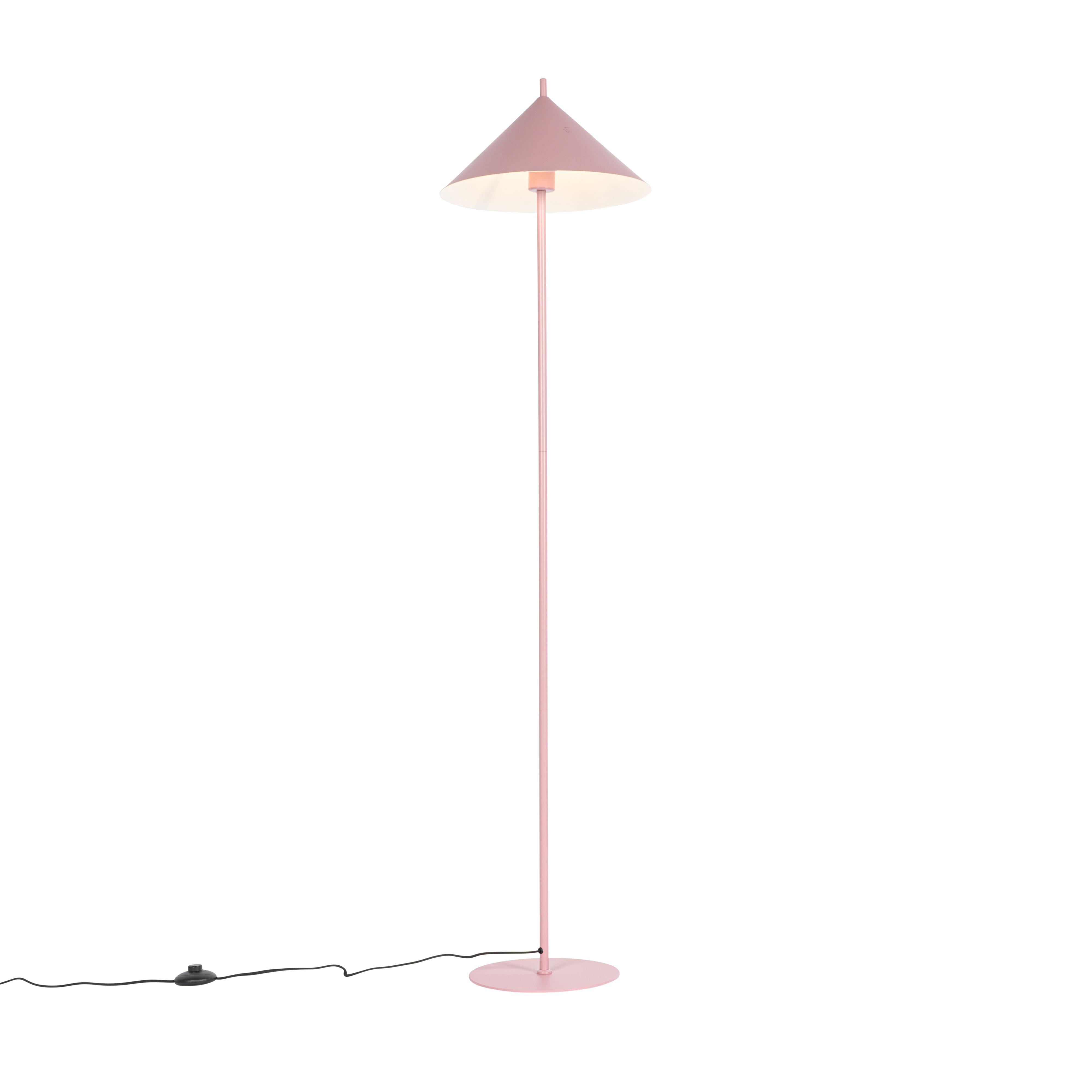 QAZQA Design vloerlamp - Triangolo - Roze