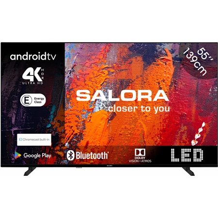 Salora 55UA550 4K TV - Zwart