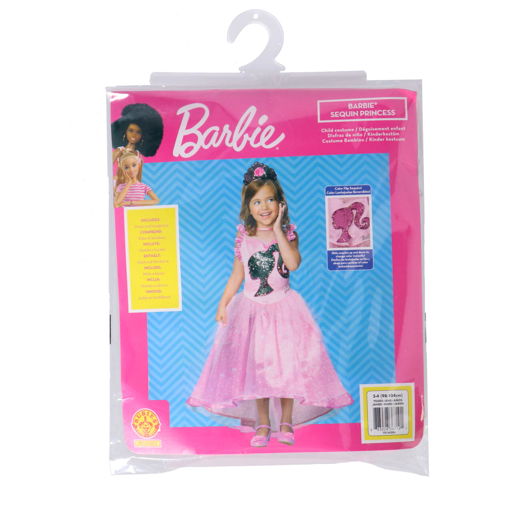 Top1Toys Barbie Princess Verkleedkleding - jurk 3-4 Jaar