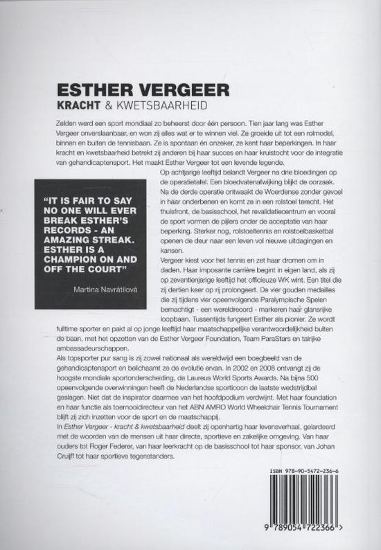 Arko Sports Media BV Esther Vergeer kracht en kwetsbaarheid