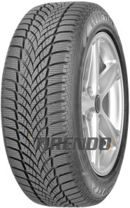 Goodyear UltraGrip Ice 2 ( 205/55 R16 94T XL, Nordic compound, SCT ) - Zwart