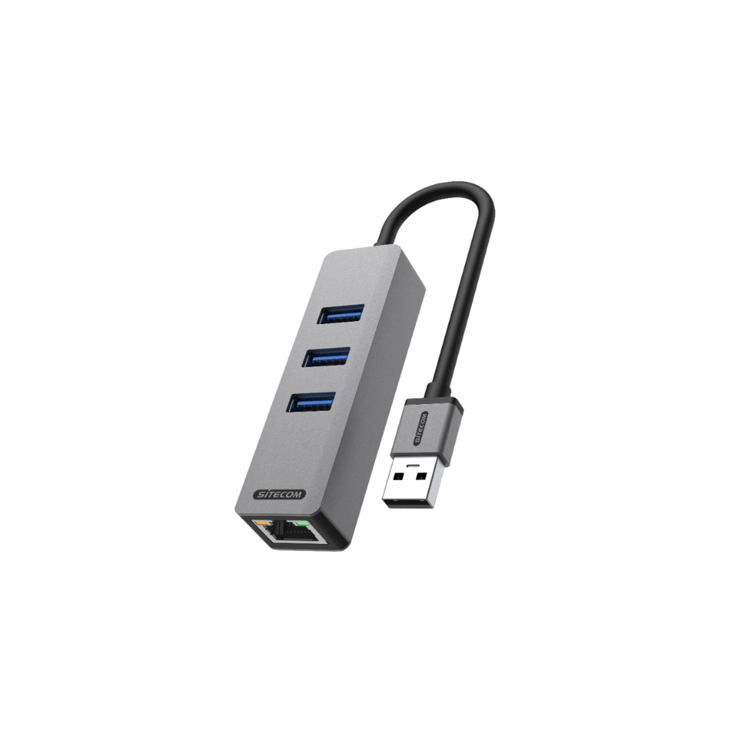 Sitecom Usb-a To Ethernet + 3x Usb Hub