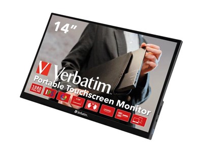 Verbatim Portable Touchscreen Monitor - 14”