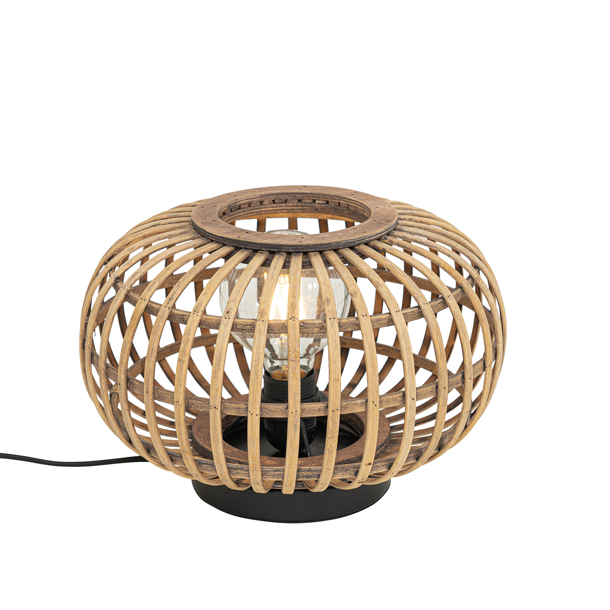 QAZQA Oosterse tafellamp bamboe - Amira