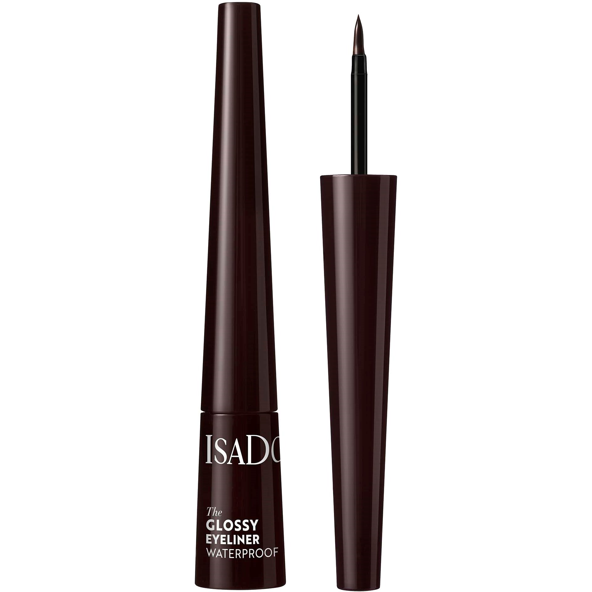 IsaDora Glossy Eyeliner 42 Dark Brown - Zwart