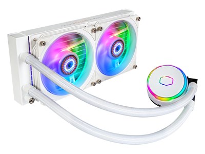 Coolermaster Cooler Master MasterLiquid PL240 Flux White Edition - 240mm