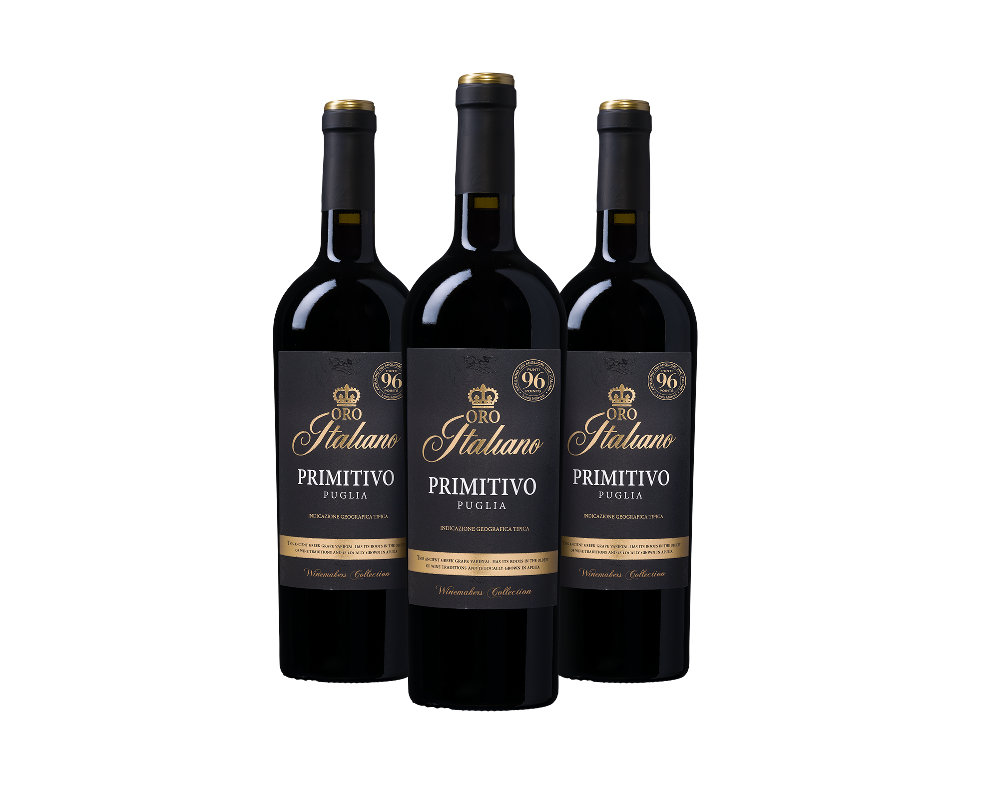 Wijnvoordeel Oro Italiano Primitivo Probeerpakket (3 flessen) - Rood