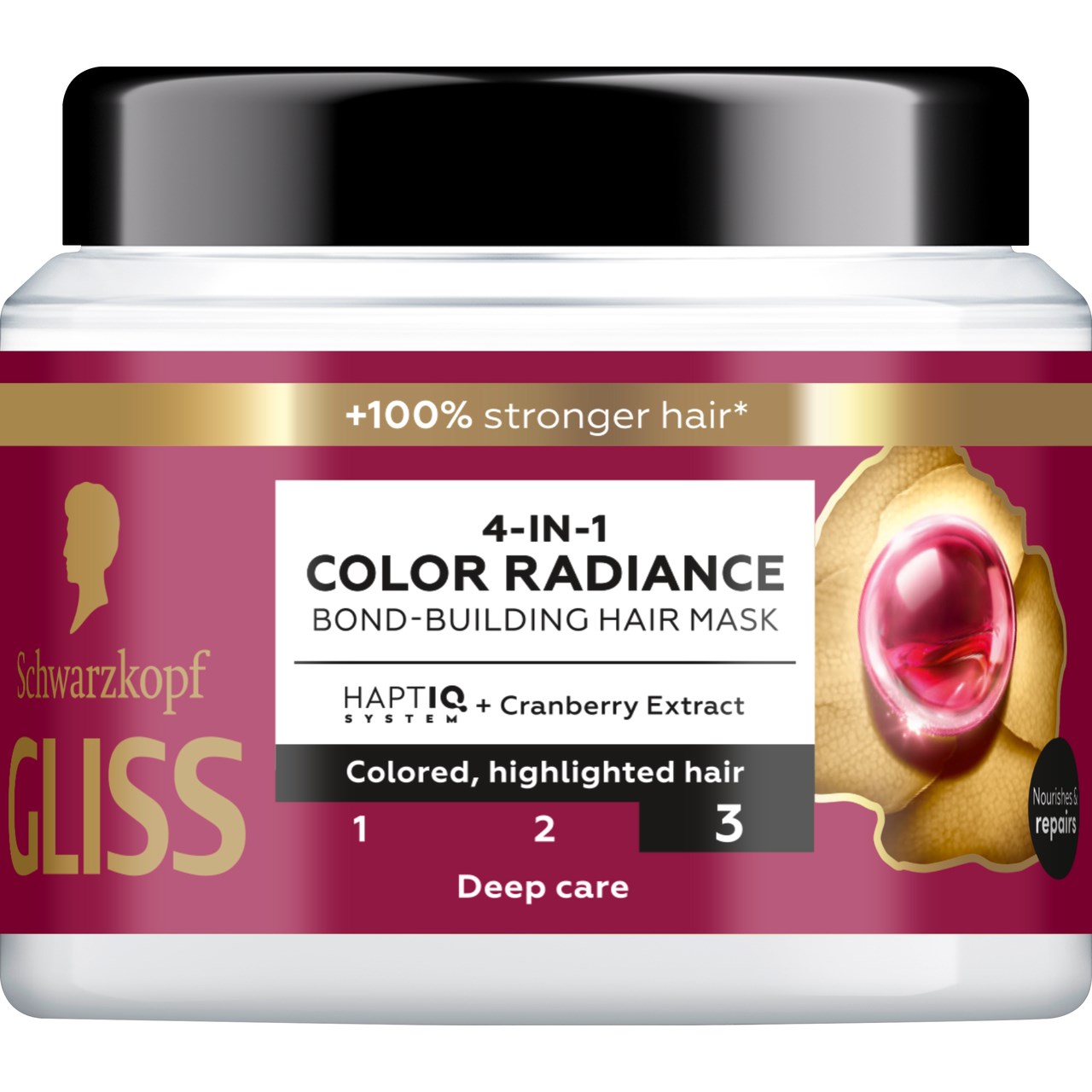 Schwarzkopf Gliss 4-In-1 Shine Bond-Building Hair Mask 400 ml