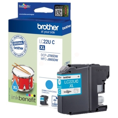 Brother Brother LC22UC Inktcartridge cyaan LC22UC Replace: N/A