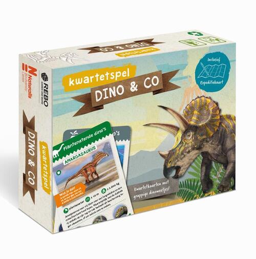 Rebo Productions DINO & CO - kwartetspel met posterboek