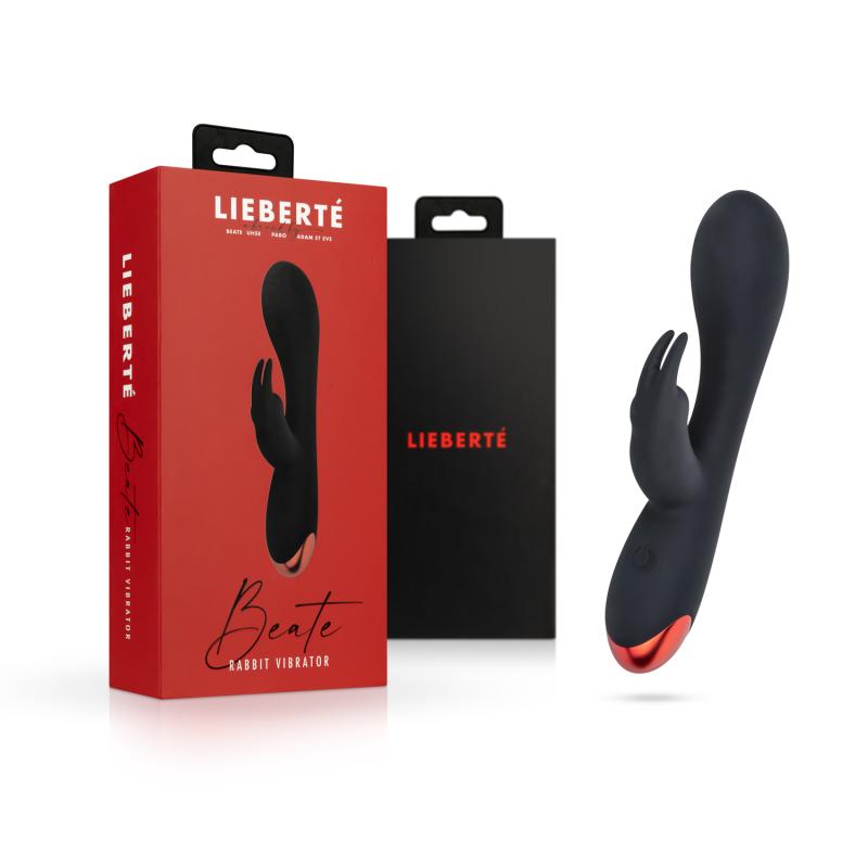 Lieberté - Beate Rabbit Vibrator - Zwart