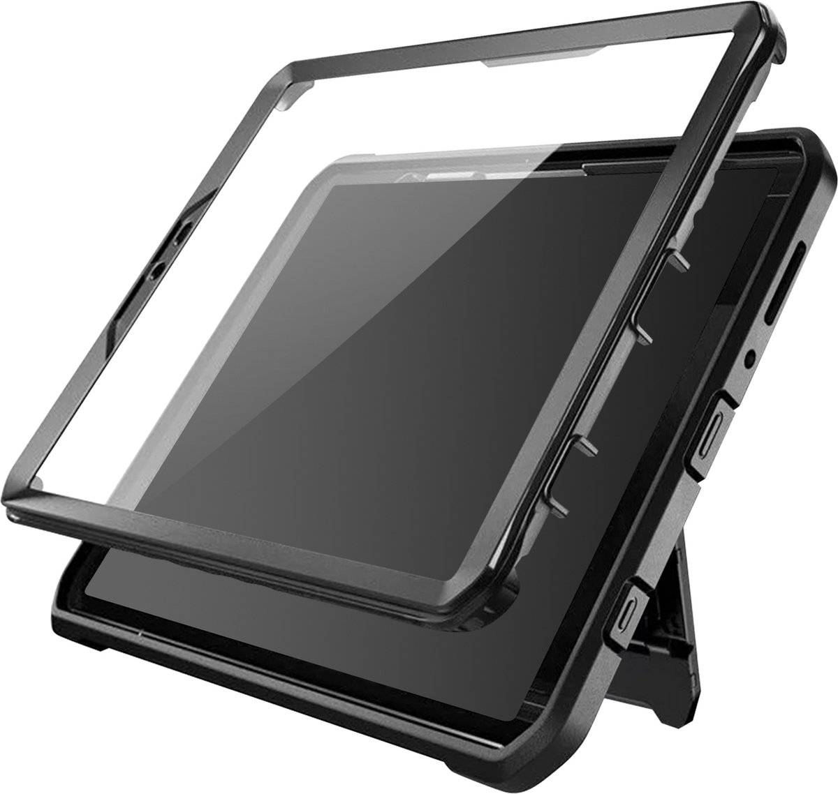 Supcase Fullcover hoes geschikt voor Samsung Tab A9 - 8.7 inch - Zwart