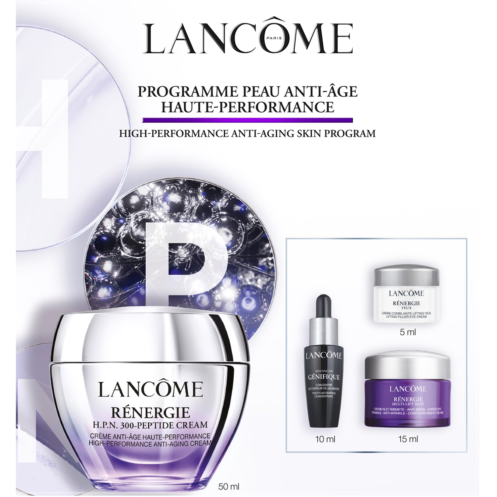 Lancome Lancôme Rénergie H.P.N. 300-Peptide Skincare Routine Set