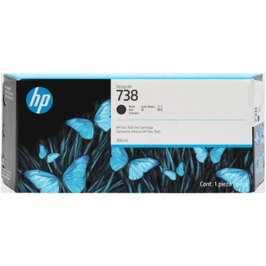 HP HP 738 Inktcartridge zwart 498N8A Replace: N/A