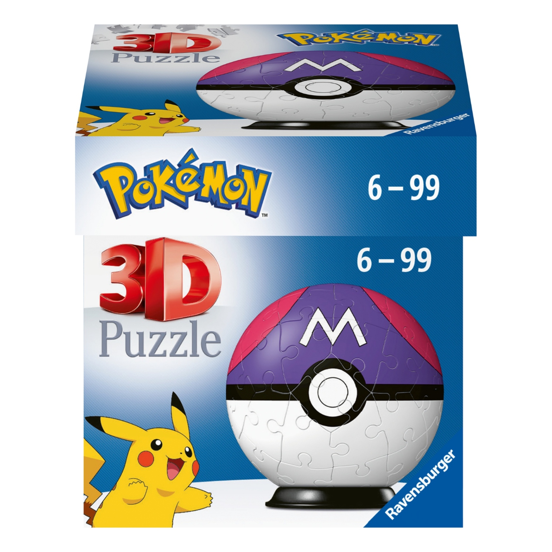Top1Toys Ravensburger puzzel 3D bal Pokémon master ball