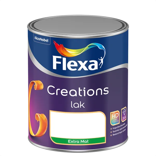 Flexa Creations Lak Extra Mat - Mengkleur - 750 ml