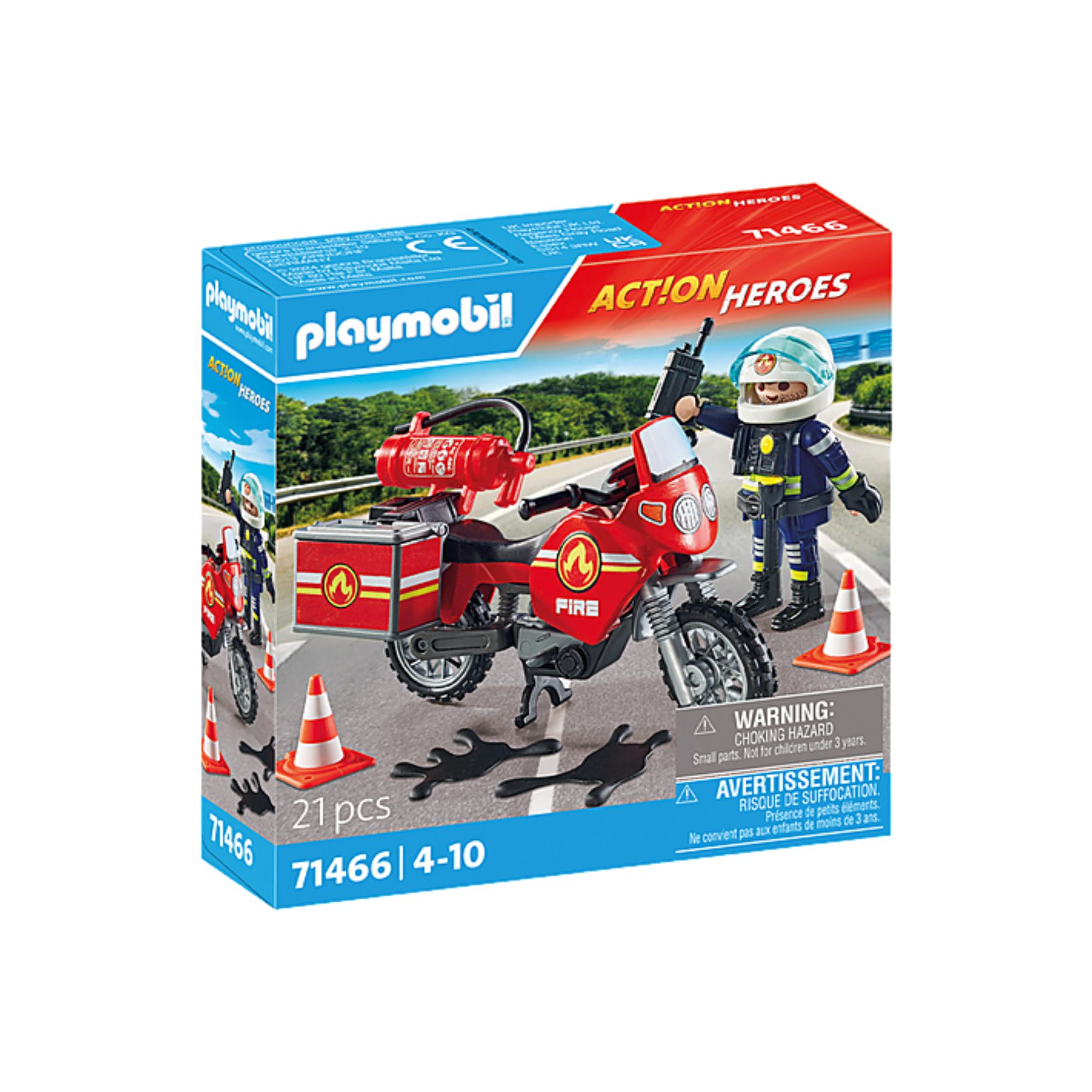 Top1Toys Playmobil 71466 Action Heroes Brandweer Op De Plaats Van Het Ongeval