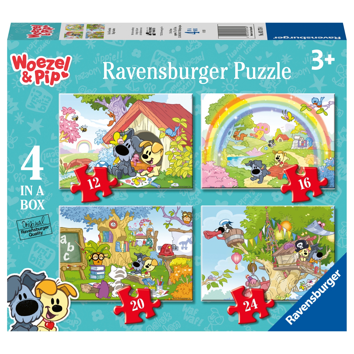 Top1Toys Ravensburger puzzel Woezel & Pip 12-16-20-24 stukjes