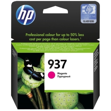 HP HP 937 Inktcartridge magenta 4S6W3NE Replace: N/A