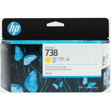 HP HP 738 Inktcartridge geel 498N7A Replace: N/A
