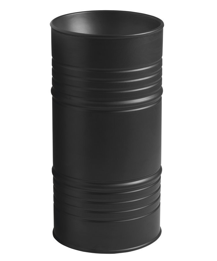Barrel keramische wastafel 42x90 met overloop mat - Zwart